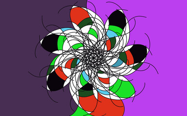 abstract background with a butterfly