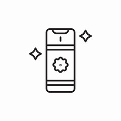 flower spray air icon sign vector