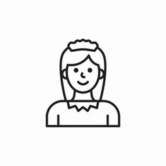 housewife cleaning icon sign vector