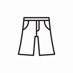shorts pants icon sign vector