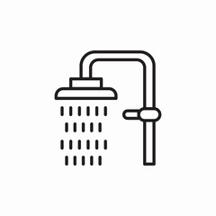 shower douche icon sign vector
