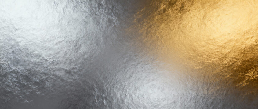 Textured zilver and golden gradient  background. Background for Christmas or New year  overlay. AI generated images