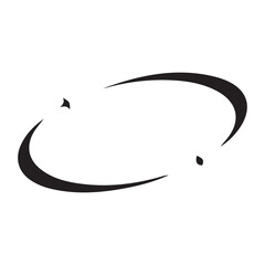 Curved Abstract Lines with Dots Design in Black and White