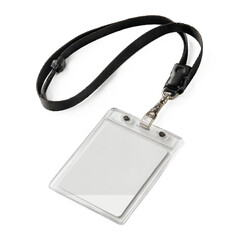 Identification badge holder ready for a conference or event