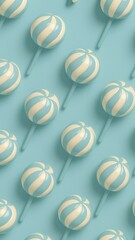Whimsical candy pattern mobile wallpaper