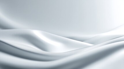 Fototapeta premium Soft and Smooth White Fabric Ripple with Luxurious Texture Perfect for Elegant Backdrops and Fashion Design Projects