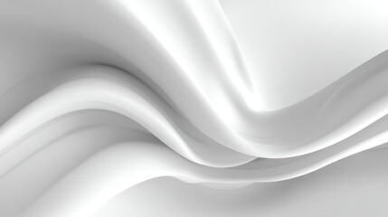 Obraz premium Elegant Waves of Soft White Fabric Draped Gracefully to Create a Textured Background for Interior Design, Fashion, or Artistic Projects in High Resolution