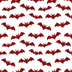 bat seamless brown bat silhouettes pattern