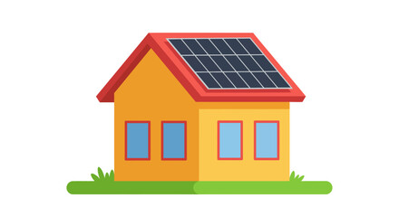 Eco Friendly House with Solar Panels Sustainable Energy Green Living green energy