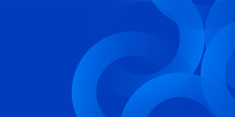 Blue gradient abstract circle shape background vector design