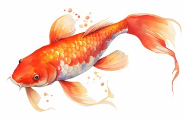 Fototapeta premium Fish goldfish animal koi.