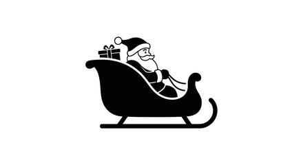 A stylized, flat vector illustration of a handgun, presented in black against a light gray background.