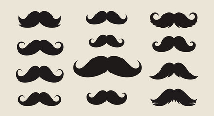 set of mustaches