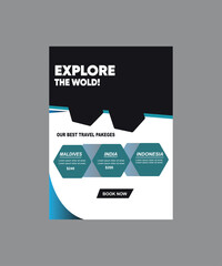 Travel agency flyer design 