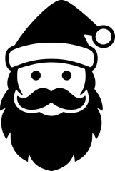 Santa Claus Face or Head Icon