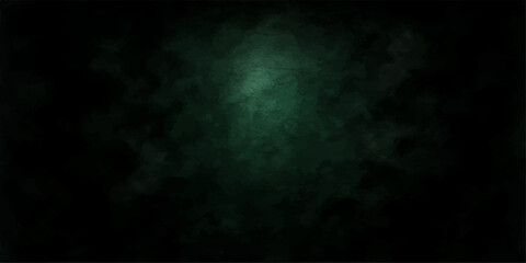 Dark storm clouds drift through the night sky, a colorful green smoke texture and light explosion against a black background motion loop © NOT BAD