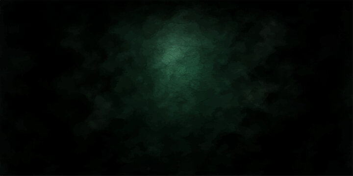 Dark storm clouds drift through the night sky, a colorful green smoke texture and light explosion against a black background motion loop