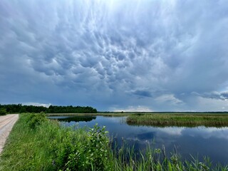 unusual clouds in the sky