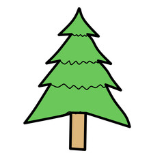 Christmas tree vector ilistration