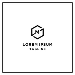 sm or ms hexagon logo