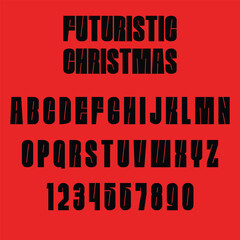 Futuristic Christmas is a modern vector font with a sleek, sci-fi holiday feel, perfect for tech-themed Christmas cards, digital designs, winter graphics, and creative festive projects.