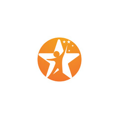 Health success people care logo and symbols