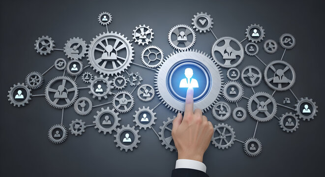 Connected Human Resources Network Strategic Gearwheel Integration Concept