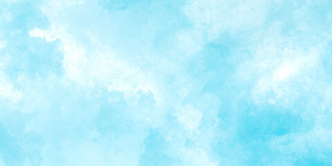 Abstract sky blue watercolor vector art background. Decorative sky blue textured. Aquarelle paint paper textured stain canvas element for text design.	
