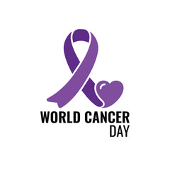 World Cancer Day Logo Vector illustration