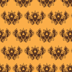 Classic ornament seamless textile pattern