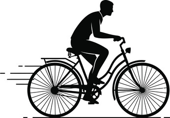 Obraz premium Bicycle silhouette vector illustration