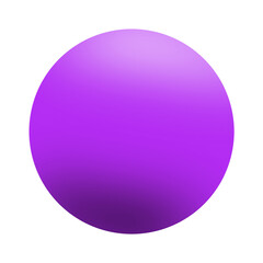 purple glossy sphere