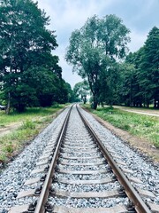 Fototapeta premium railway in the countryside