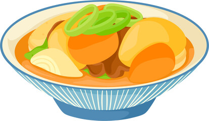 illustration nikujaga