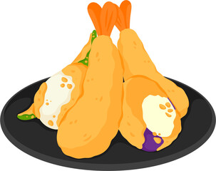 illustration tempura