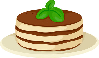 illustration tiramisu