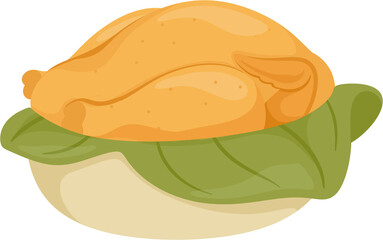 illustration beggar chicken