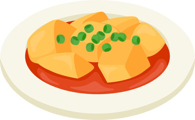 illustration mapo tofu
