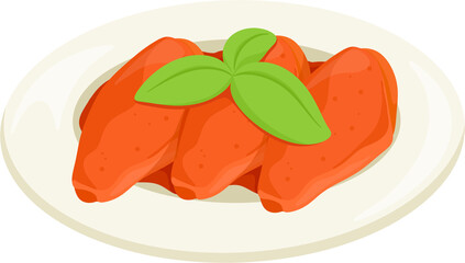 illustration red wine chicken wings