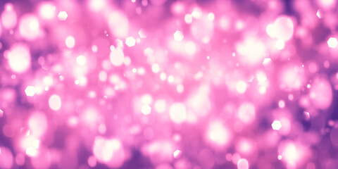 Soft pink and purple bokeh background with glowing light particles. Elegant abstract backdrop perfect for holiday, celebration, romantic, or festive designs