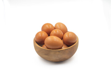 Eggs isolated on a white background