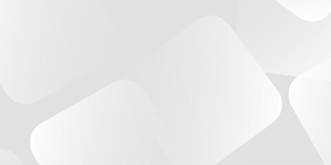 3D white geometric abstract background overlap layer on bright space with rounded rhomb effect decoration. Vector ilustration