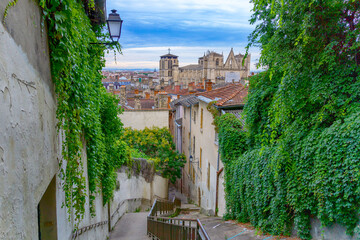View of Vieux Lyon, France