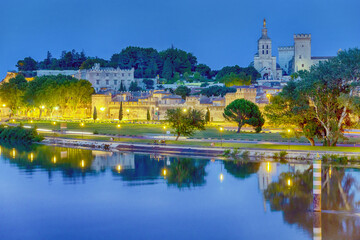 Avignon in the evening, France