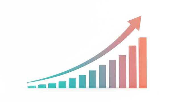 Icono de diagrama gr&aacute;fico hacia arriba, gr&aacute;fico de &eacute;xito de crecimiento empresarial con flecha, signo de barra de negocios, s&iacute;mbolo de crecimiento de ganancias, s&iacute;mbolo de barra de progreso, iconos de