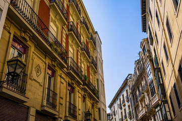Obraz premium Dans les rues de la vieille ville de Bilbao en Espagne