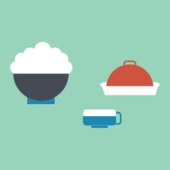 Lunch time design. Menu icon.Vector