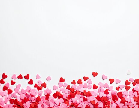 red hearts background