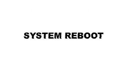 System reboot restart computer technology error loading ideal for illustrating system failures, software updates, or maintenance processes.