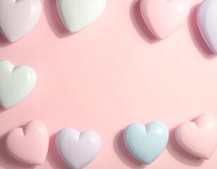 pink hearts background